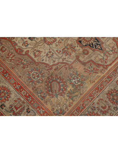 Hand Made Rug Antik Persia 130x220 Beige Red