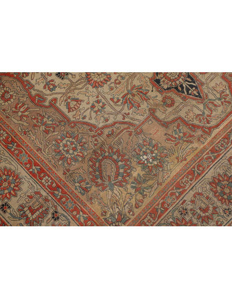Hand Made Rug Antik Persia 130x220 Beige Red