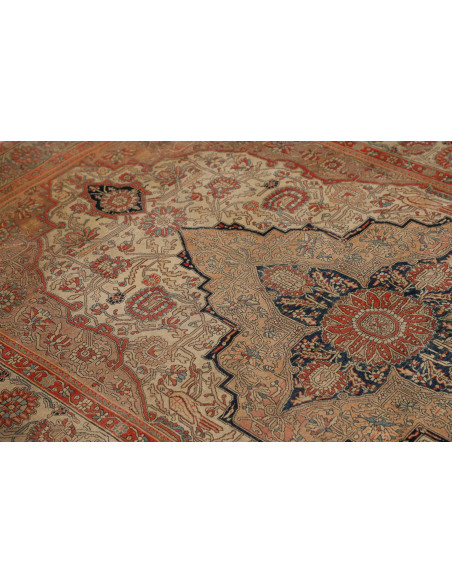 Hand Made Rug Antik Persia 130x220 Beige Red