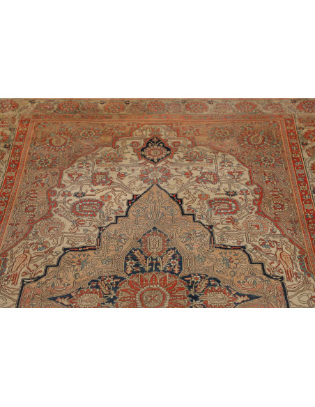 Hand Made Rug Antik Persia 130x220 Beige Red