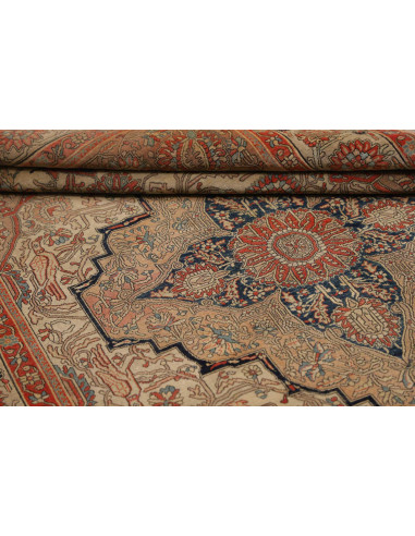 Hand Made Rug Antik Persia 130x220 Beige Red