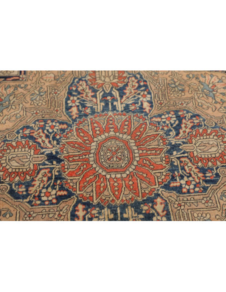 Hand Made Rug Antik Persia 130x220 Beige Red