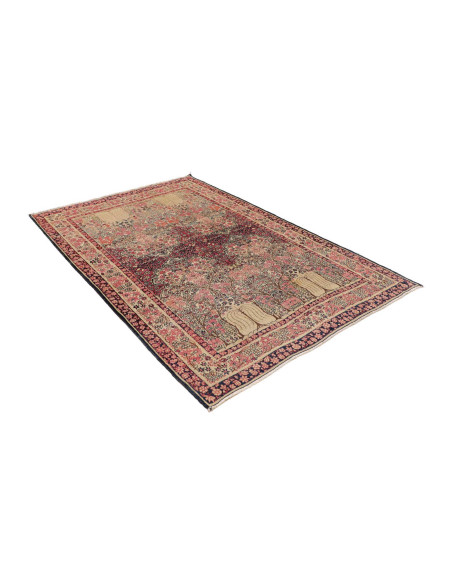 Hand Made Rug Antik Persia 138x206 Dark Red Ivo