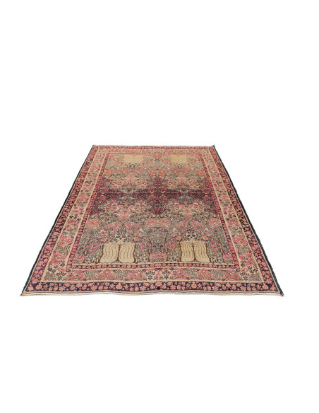 Hand Made Rug Antik Persia 138x206 Dark Red Ivo