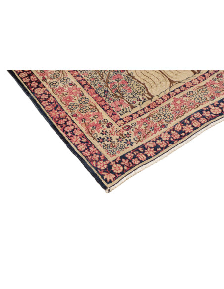 Hand Made Rug Antik Persia 138x206 Dark Red Ivo