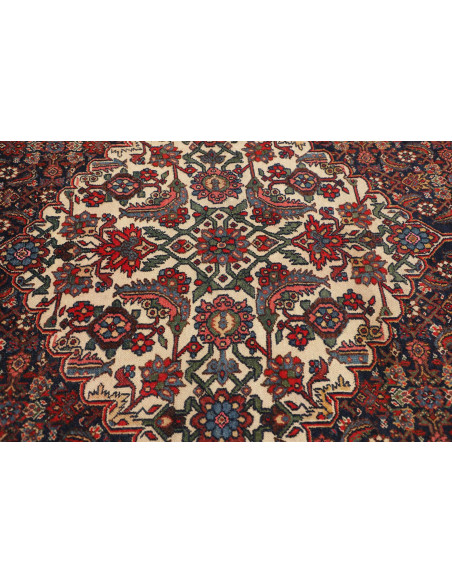 Hand Made Rug Antik Persia 130x200 Red Dark Blu
