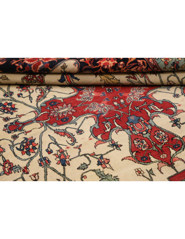 Hand Made Rug Antik Persia 142x208 Ivory Red