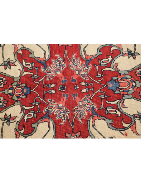 Hand Made Rug Antik Persia 142x208 Ivory Red