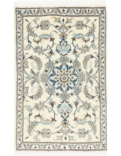 Rug Nain Kashmar Persia white grey 86x136