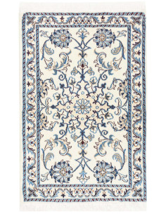 Tappeto Nain Kashmar Persia bianco grigio 60x90