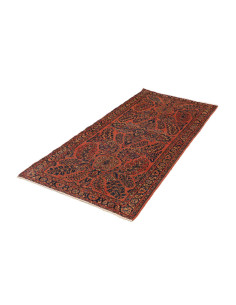 Hand Made Rug Antik Persia 92x200 Rust Red Dark 2