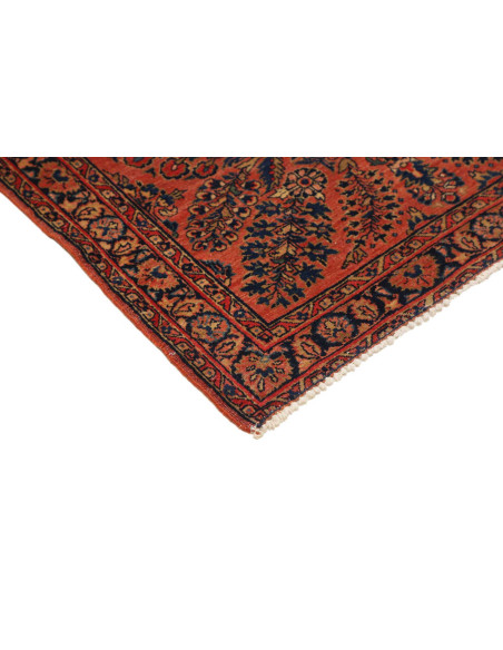 Hand Made Rug Antik Persia 92x200 Rust Red Dark