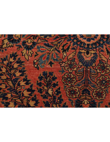 Hand Made Rug Antik Persia 92x200 Rust Red Dark