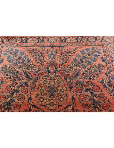 Hand Made Rug Antik Persia 92x200 Rust Red Dark