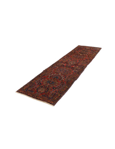 Hand Made Rug Antik Persia 80x300 Rust Red Dark