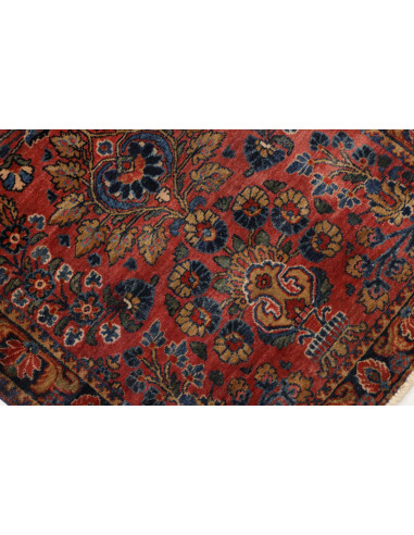 Hand Made Rug Antik Persia 80x300 Rust Red Dark