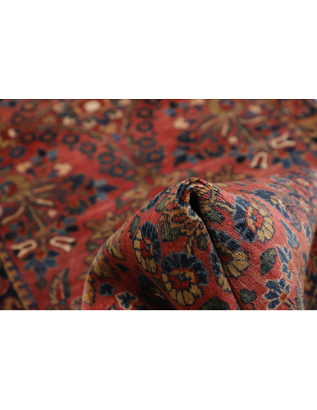 Hand Made Rug Antik Persia 80x300 Rust Red Dark