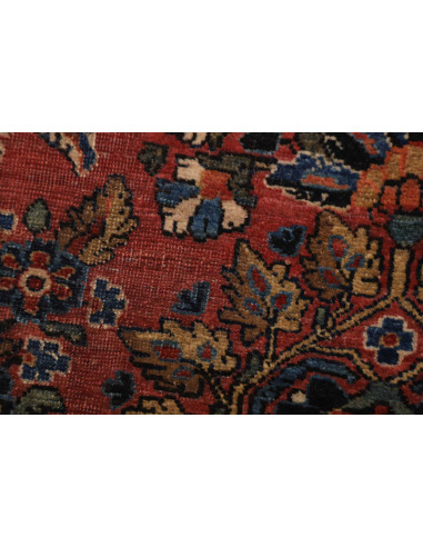 Hand Made Rug Antik Persia 80x300 Rust Red Dark