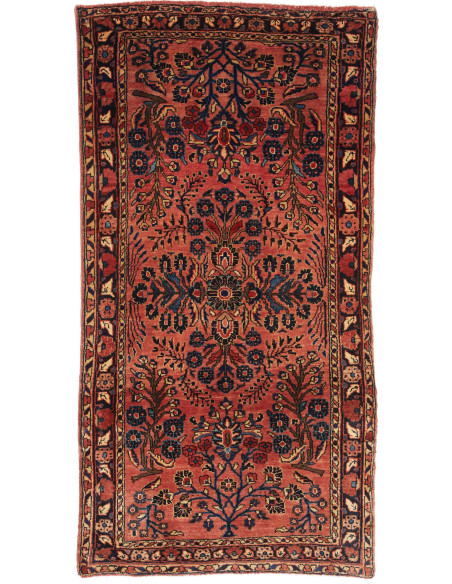 Hand Made Rug Antik Persia 76x152 Brick Red Dar