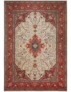 Tabriz 203x292 Cm Tabriz Persia Hand-carded Wool Cotton