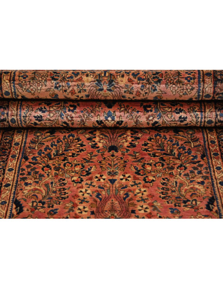 Hand Made Rug Antik Persia 78x183 Brick Red Dar