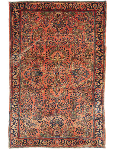 Hand Made Rug Antik Persia 100x150 Brick Red Da