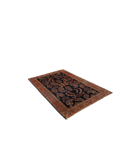 Hand Made Rug Antik Persia 130x195 Dark Blue Re