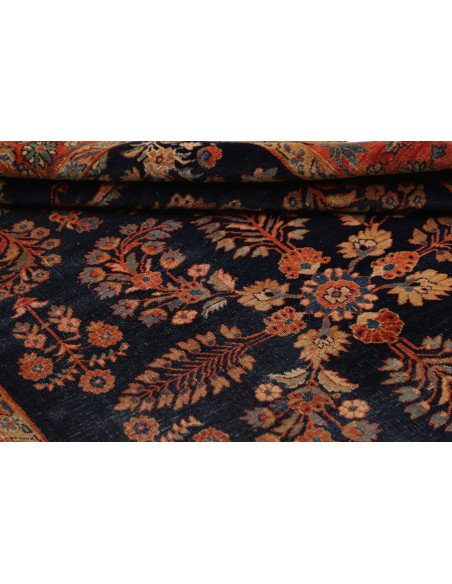 Hand Made Rug Antik Persia 130x195 Dark Blue Re