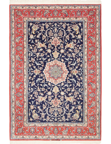Rug Isfahan Persia grey brown 157x232