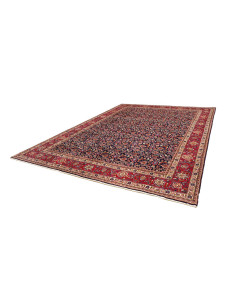 Tappeto Originale Mashad Persia 296x394 Blu Scu 2