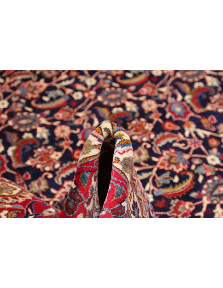 Tappeto Originale Mashad Persia 296x394 Blu Scu