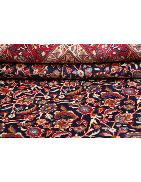 Hand Made Rug Mashad Persia 296x394 Dark Blue R