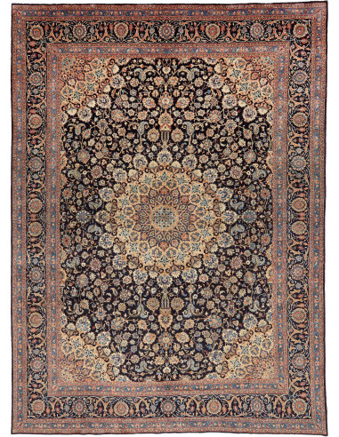 Hand Made Rug Kashmar Persia 298x405 Black Beig