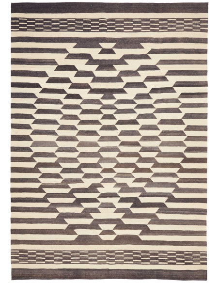 Tappeto Kilim Persia bianco azzurro 213x305