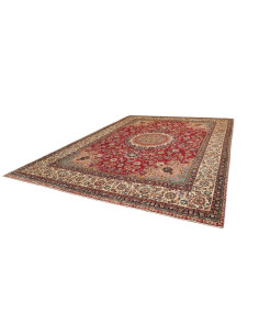 Hand Made Rug Tabriz Persia 315x415 Red Ivory 2