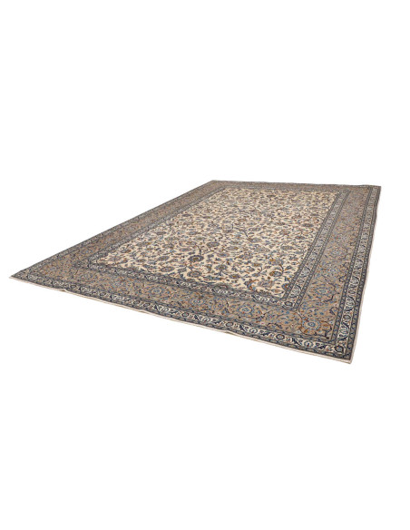 Hand Made Rug Kashan Persia 300x410 Ivory Blue