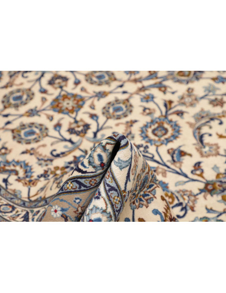 Hand Made Rug Kashan Persia 300x410 Ivory Blue