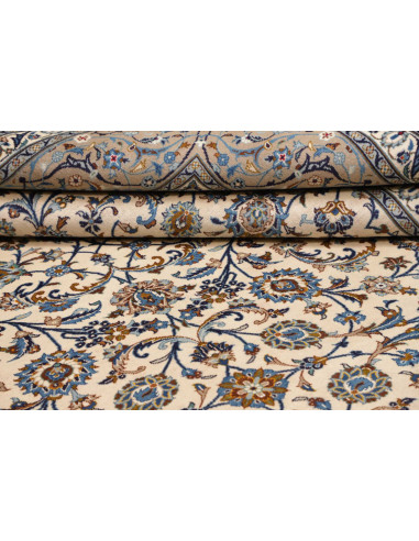 Hand Made Rug Kashan Persia 300x410 Ivory Blue