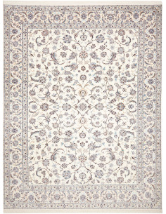 Tappeto Nain 6La Persia bianco grigio 306x403