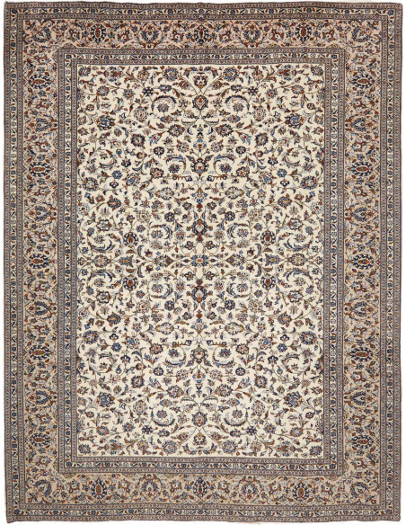 Tappeto Originale Kashan Persia 305x395 Avorio