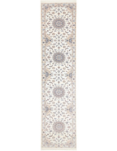 Tappeto Nain 6La Persia beige grigio 85x400