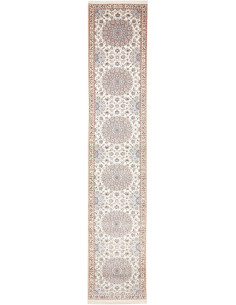 Tappeto Nain 6La Persia bianco grigio 83x445