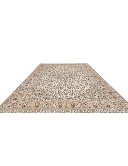 Hand Made Rug Kashan Persia 300x400 Ivory Dark