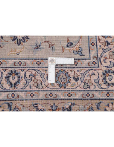 Hand Made Rug Kashan Persia 275x410 Light Blue