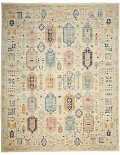 Rug Tribal Pakistan maroon beige 244x311