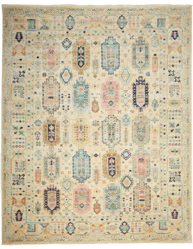 Rug Tribal Pakistan maroon beige 244x311