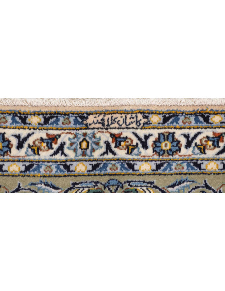 Hand Made Rug Kashan Persia 310x400 Ivory Blue