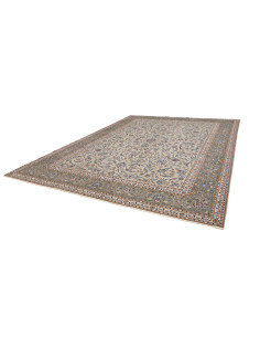 Hand Made Rug Kashan Persia 313x400 Ivory Sage 2