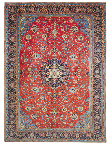 Hand Made Rug Sarough Persia 298x408 Red Blue