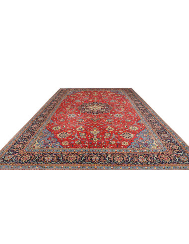 Hand Made Rug Sarough Persia 298x408 Red Blue